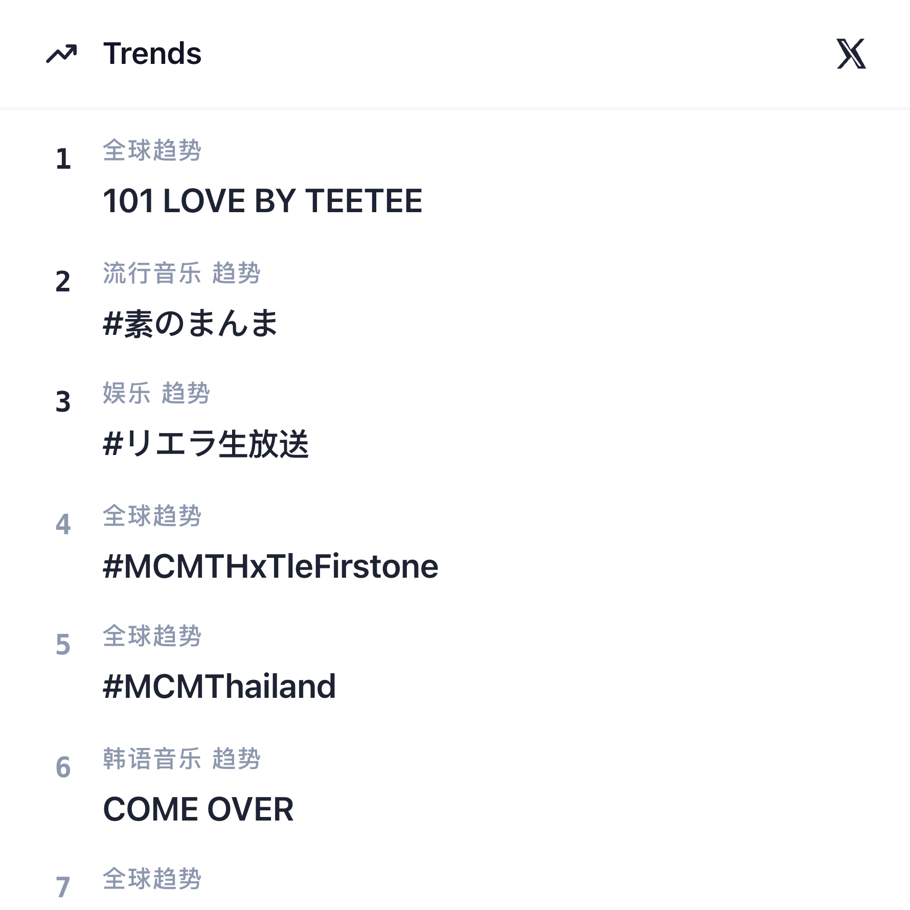 X Trends large preview